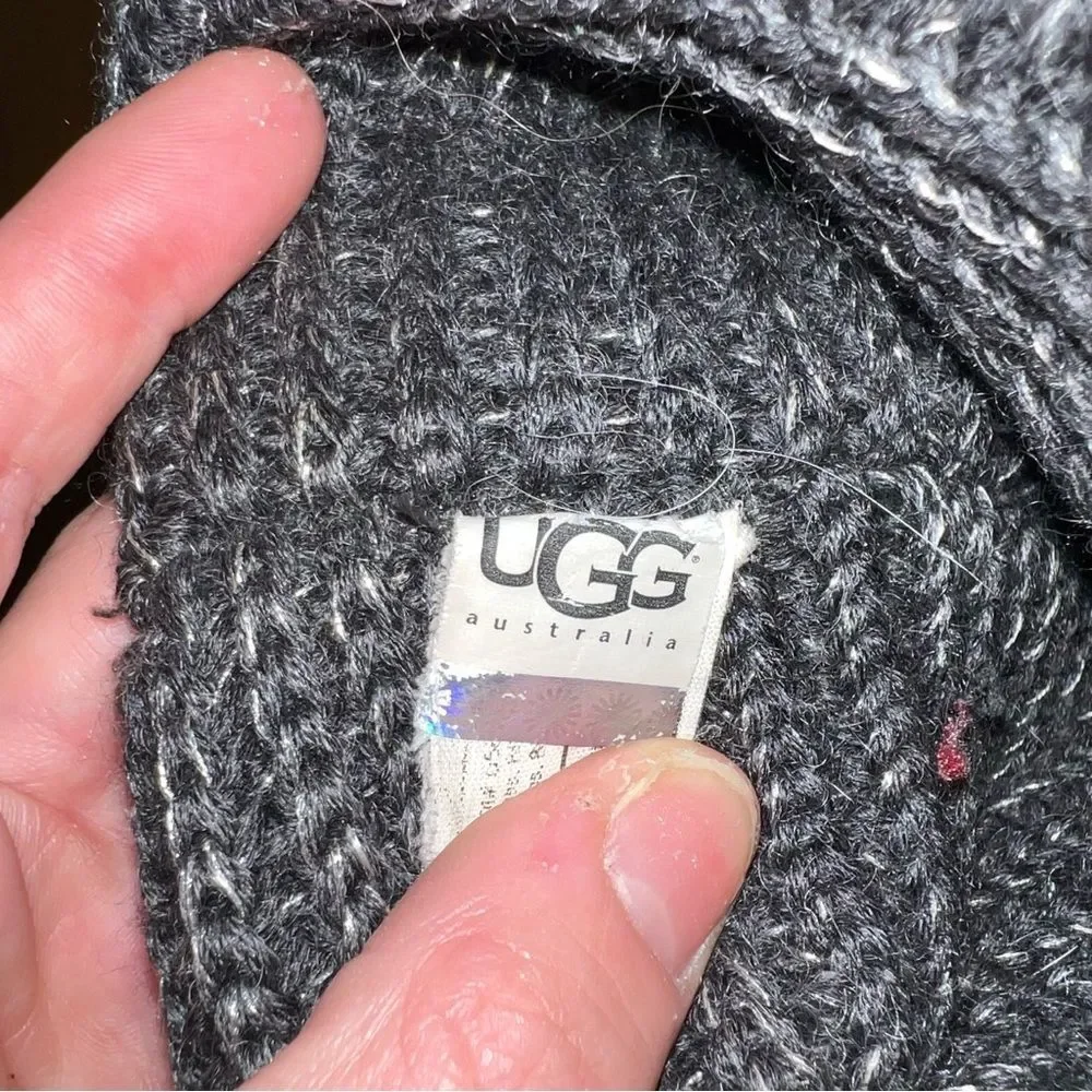 UGG Classic Cardy Pull-On Buttoned Boots Grey Size 8